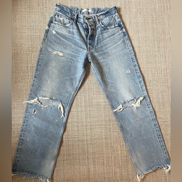 COPY - MOUSSY VINTAGE - Odessa Wide Straight Button Fly Denim - Picture 2 of 3